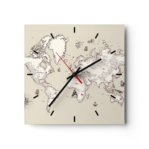 Horloge murale verre - murale, en