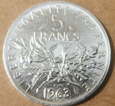 pieces de 5 francs argent ttb