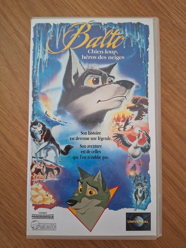 Vhs balto chien loup - vhs, héros