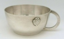 ANCIENNE TASSE MÉTAL ARGENTÉ POINÇONNÉ ORFÈVRE SAINT-MÉDARD OLD SILVERPLATED