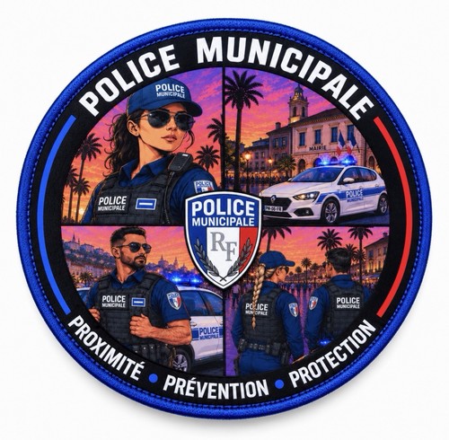 écusson police municipale - police,
