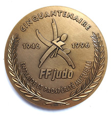 Médaille - Judo - Cinquantenaire FFJDA - Monnaie de Paris - 1996
