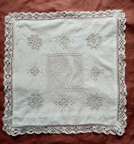 Ancienne housse coussin en - coussin,
