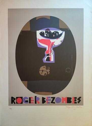 Roger bezombes lithographie - roger,