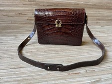 Sac cuir croco (?) La Mascotte Le Touquet Vintage couture