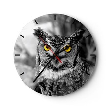 Horloge murale en verre