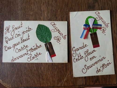 Lot cpa artisanales poilu - lot,