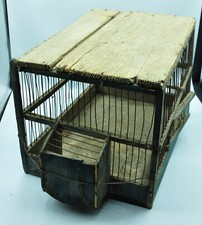 Ancienne cage à oiseaux bois