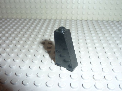 Lego black slope brick - x,