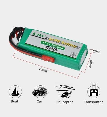 Lipo battery 1v - 3s, 11.1v