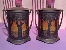 Boite tôle VASES 1900 Huntley Palmers Biscuit métal relief litho NO LU OLIBET