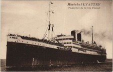 CPA AK Marechal Lyautey - Paquebot de la Cie Paquet SHIPS (1203051)
