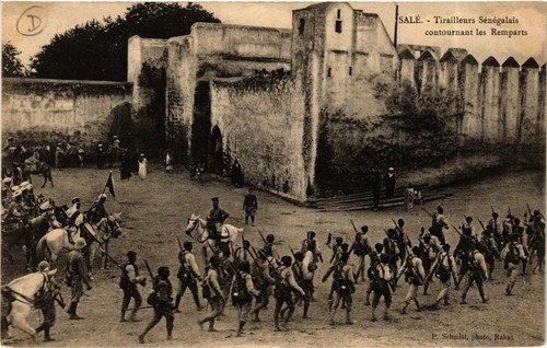 Cpa maroc salé tirailleurs - ak,