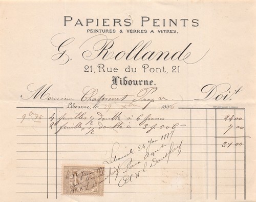 1886 papiers peints peintures - peints,