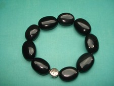 Bracelet Clio Blue Pierre Noires /Perle Argent