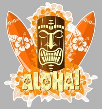 AUTOCOLLANT ALOHA TAHITI HAWAI