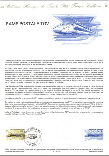 Document officiel 1984 rame - officiel,