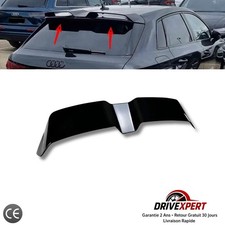 Becquet Toit Coffre Arriere Noir Pour Audi A3 S3 RS3 8Y Sportback 2021-2024