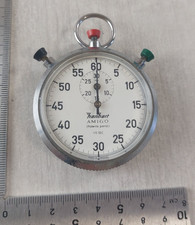 Ancien rare chronomètre mécanique, Hanhart Amigo, 1/5 sec., vintage