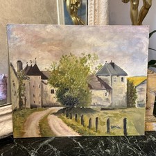 Tableau huile sur panneau - sur,