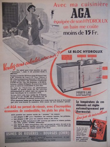 Publicité 1956 cuisinière - 1956,