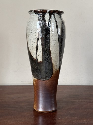 Vase grès céramique signé - céramique,