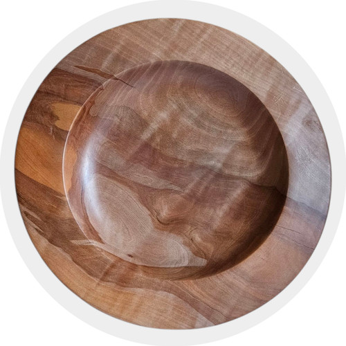 Plat bois tourné vintage - en,