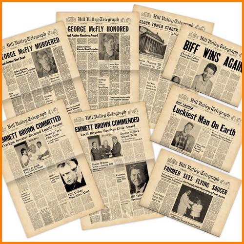 Retour vers futur journal - futur,