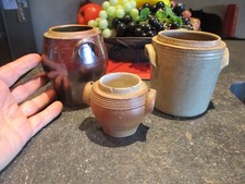Ancien petit pot saloir grès - ancien,