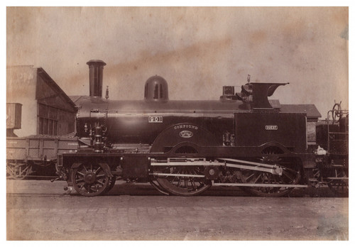 Locomotive vintage print - locomotive,,
