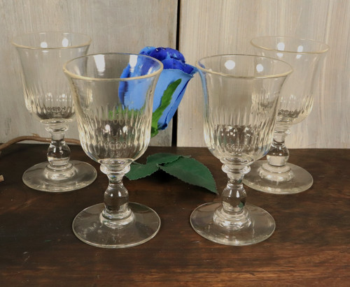 Verres anciens vin - 4, en