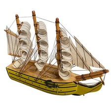 Wooden display model of HMS