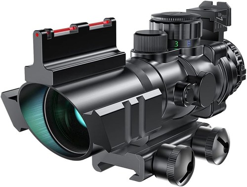 Riflescope with red green and - with,