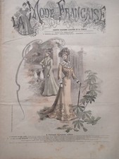 Charmant Journal ancien   La Mode Française  année 1901