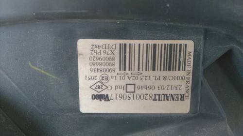 8200150617 phare droit - , renault