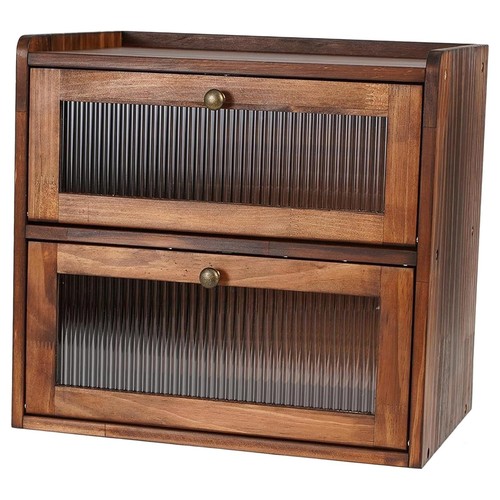 Boîte pain vintage bois - à, en