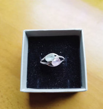 Bague Or blanc 18k Améthyste et Aigue marine t 54