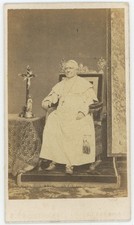 CDV circa 1865. Le Pape Pie IX