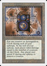 MRMS ENGLISH Horloge de l'Armaguedon - Armageddon Clock  EX MTG REVISED