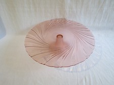 plat présentoir à patisserie en verre rosaline