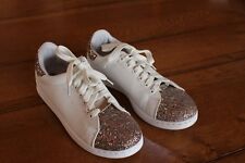 BASKETS BLANCHES PAILLETES - T40 -