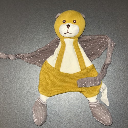 Doudou plat mouchoir chat ours - doudou, chat/ours