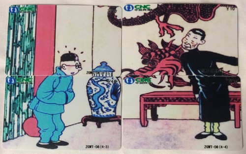 Tintin puzzle lot - lot, telecartes