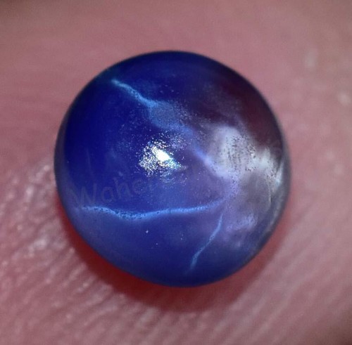 Saphir étoile bleu six rayons - saphir,