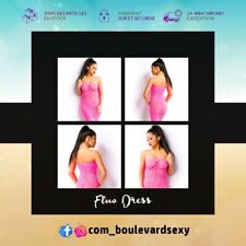 ❌ Sexy Club wear Destroy Robe Fluo Pink ❌ Filet Fishnet ❌ Gogo Libertine ibiza ♥