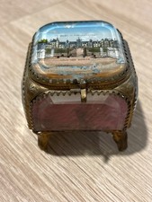 Coffret à bijoux Napoléon III verre biseauté et laiton palais de Fontainebleau