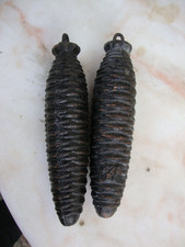 lot de 2 poids pomme de pin  pour COUCOU forêt noire , 425 gr x 2