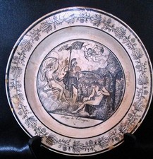 ASSIETTE PARLANTE Télémaque N°4 faience CHOISY P&B Paillard & Hautin 1824/36