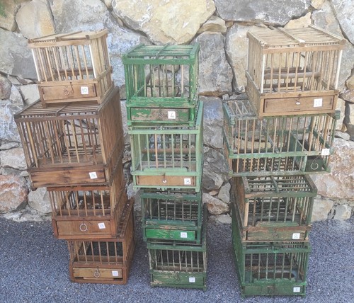 Cages oiseaux anciennes - oiseaux,