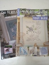 Lot 18  de 10 magazines de Fil en aiguille  HORS SÉRIE Point de croix TBE
